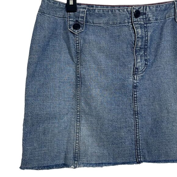 Tommy Hilfiger Blue Denim Mini Skirt Size 12 - Picture 2 of 10